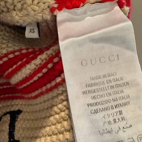 Gucci Red and Navy Striped Cardigan (Men’s XS/Womens Small/Medium) - Picture 7 of 11